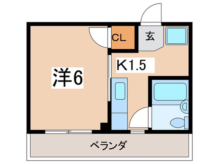 西海岸ハイツの物件間取画像