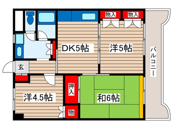 ヴィラアデュサムの物件間取画像