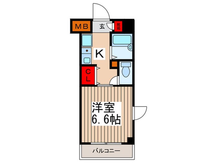 スターコート堀之内の物件間取画像