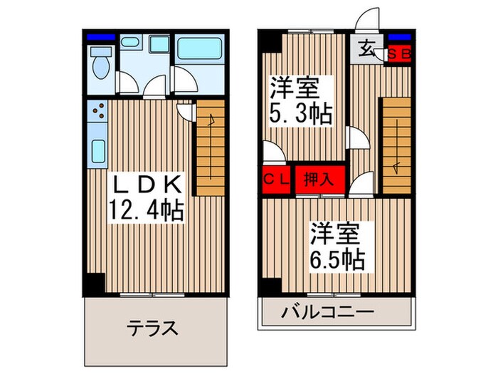 ベルメゾンの物件間取画像