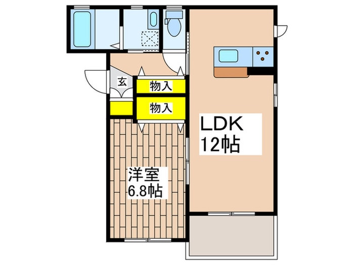 Le riz blaneの物件間取画像