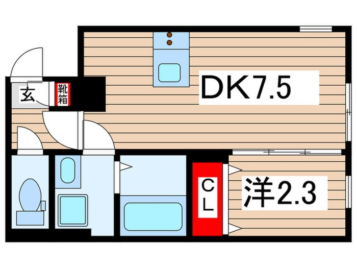 アトリオフラッツ菊川の物件間取画像