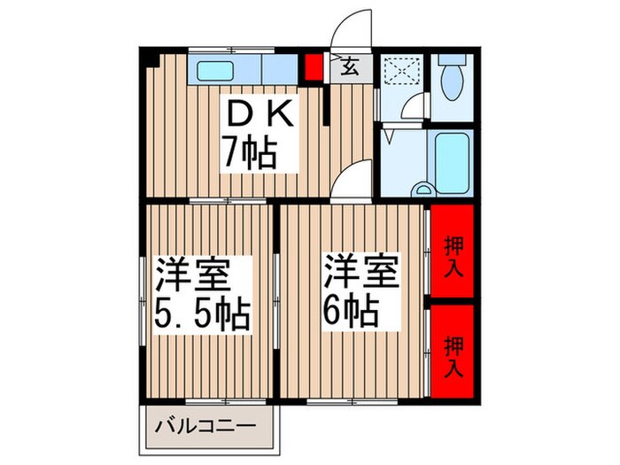 エステートピア峠の物件間取画像