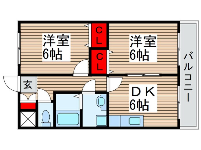 フローラル増尾の物件間取画像