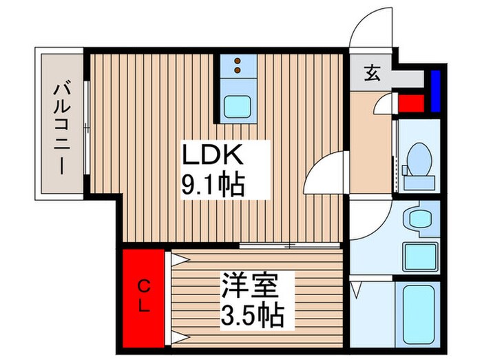 仮）ジーメゾン川口南鳩ヶ谷の物件間取画像