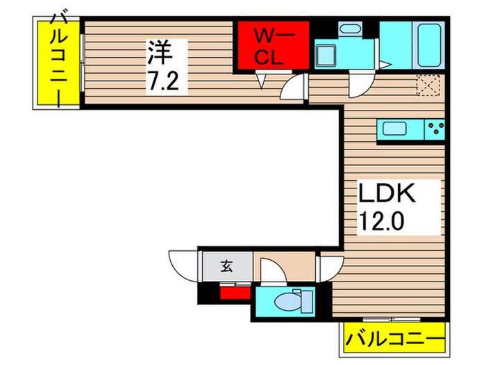 セレスティア亀有の物件間取画像