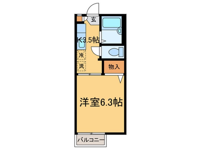 ハウス花水木の物件間取画像