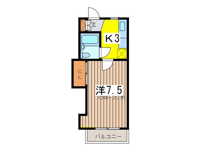 山西ハイツの物件間取画像