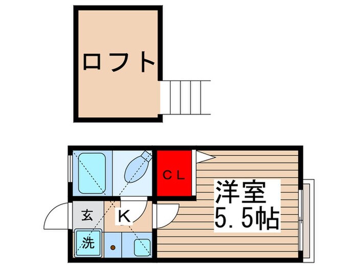 ローズアパートの物件間取画像