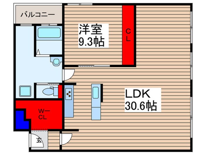 アヴェニ－ル戸田の物件間取画像