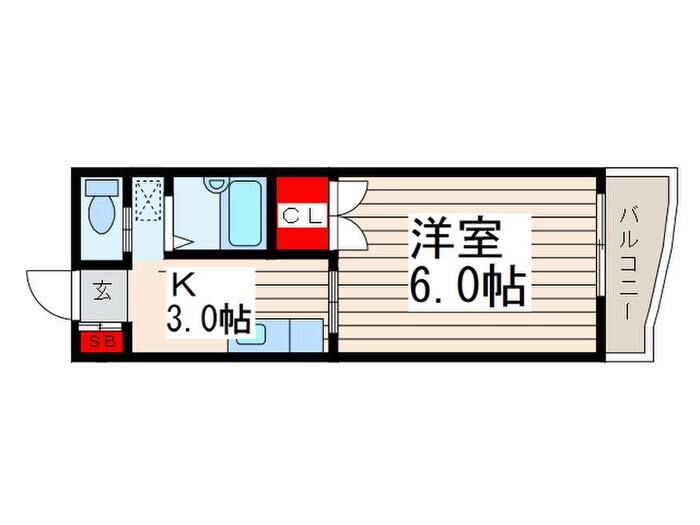 コーポ・サンフラワーの物件間取画像