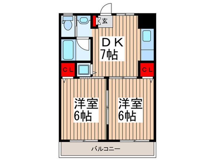 シャトーハイツの物件間取画像