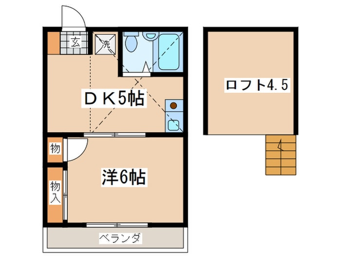 ＡＰＰＬＥＨＯＵＳＥソレイユの物件間取画像