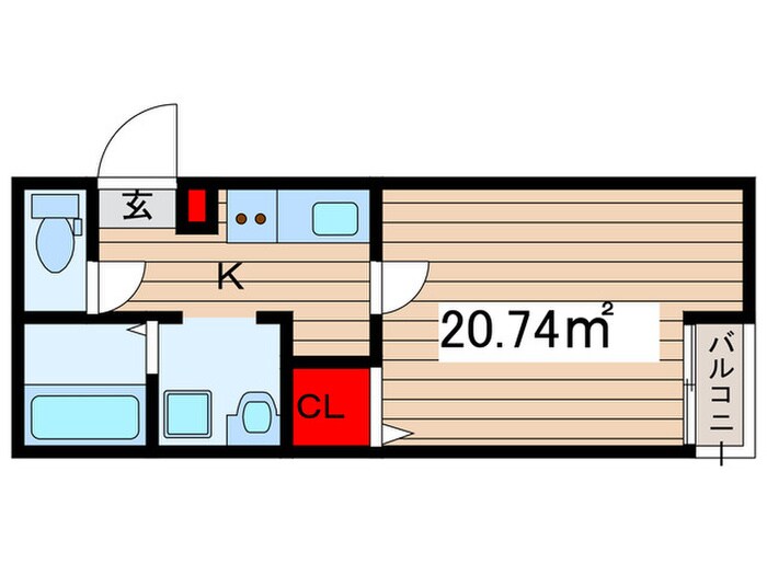 仮）川口市南鳩ヶ谷1AP2の物件間取画像