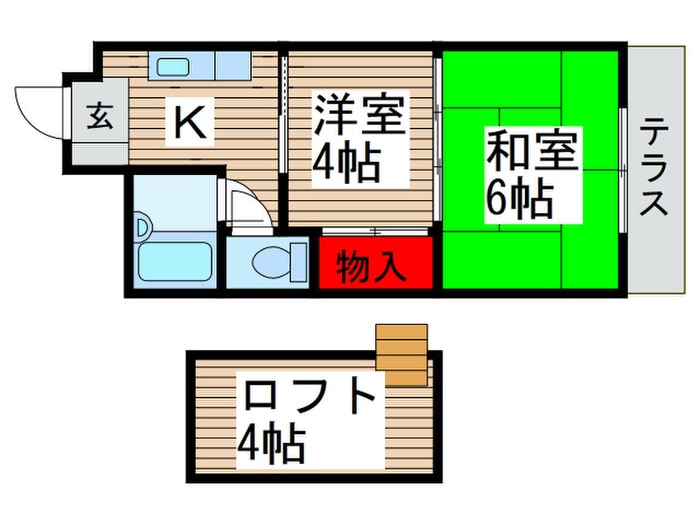 ジュネパレス松戸第２６の物件間取画像