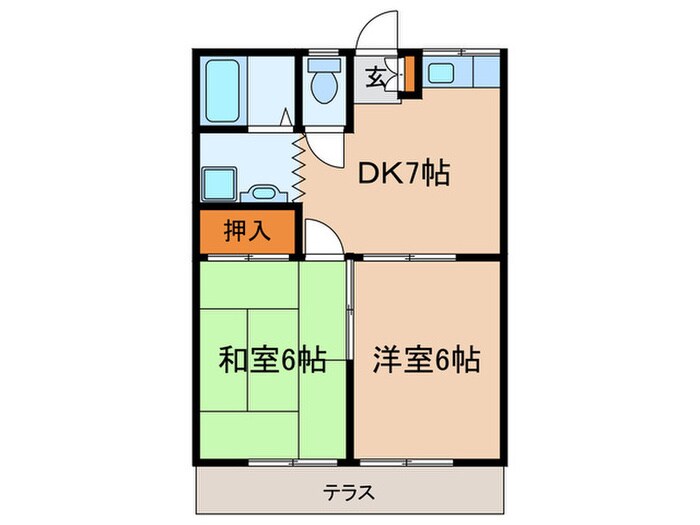 神宮ヴィレッジ・Ａの物件間取画像