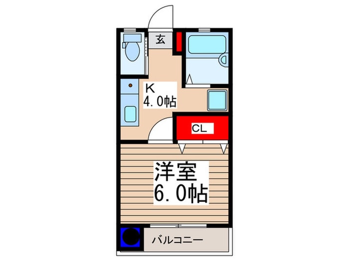 エディンバラハウスA棟の物件間取画像