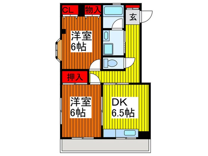 ベルデュールの物件間取画像