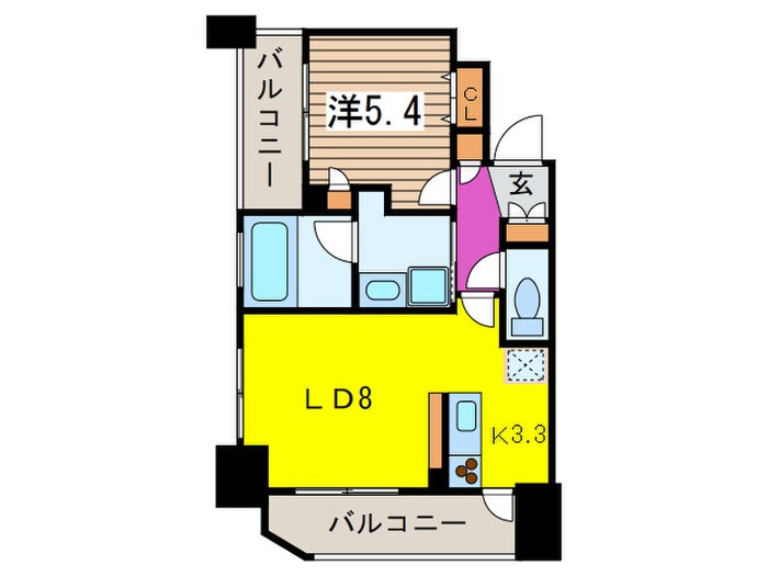 ドゥーエ新川の物件間取画像