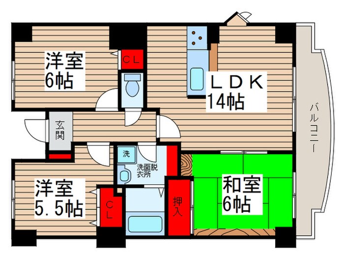 ロイヤルグリーン松戸の物件間取画像