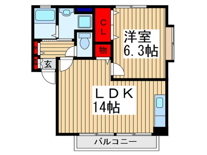 グランドソレイユⅠの物件間取画像