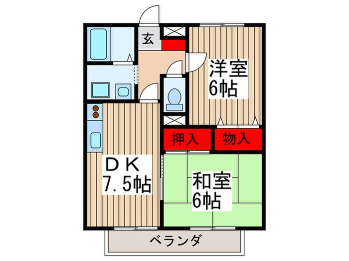 ヒカリハイツの物件間取画像