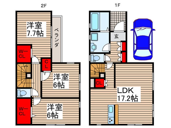 Ｋｏｌｅｔくぬぎ山の物件間取画像