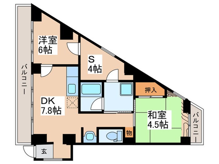 ライトコ－トＫの物件間取画像