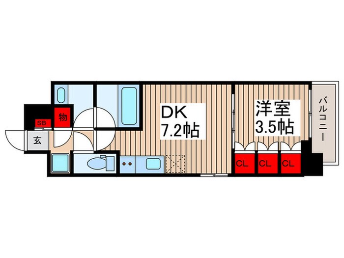 スプランディッド南千住の物件間取画像