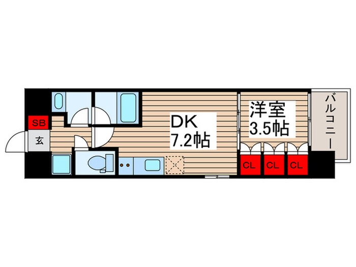 スプランディッド南千住の物件間取画像