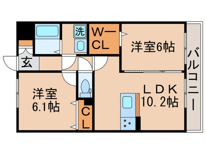 ファンファ－レ新宿の物件間取画像