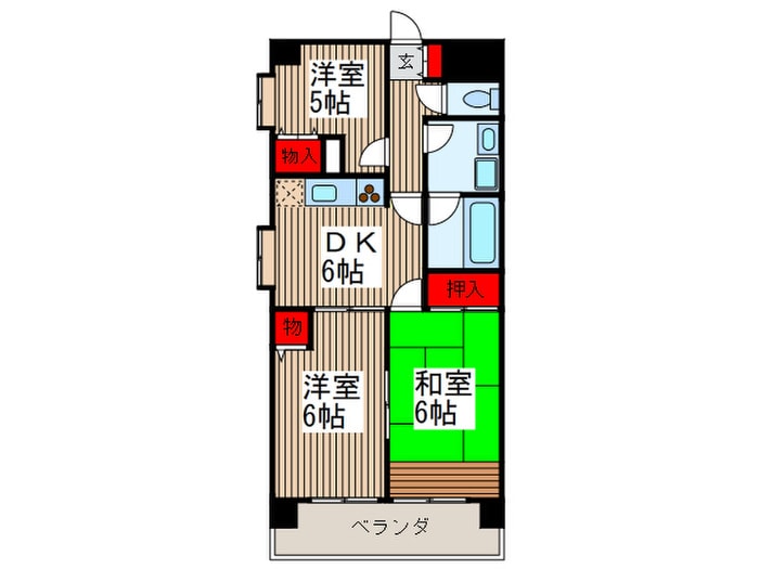 エンリッチＦ１の物件間取画像