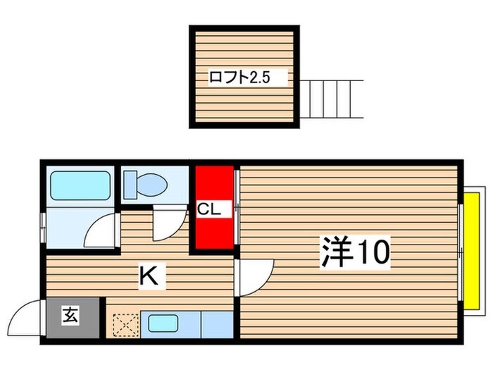 カサフローラ道場の物件間取画像