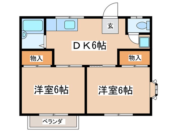 グランデュ－ルヤマト  Ｂの物件間取画像