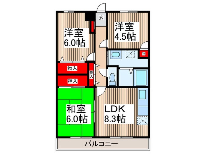 物件間取画像