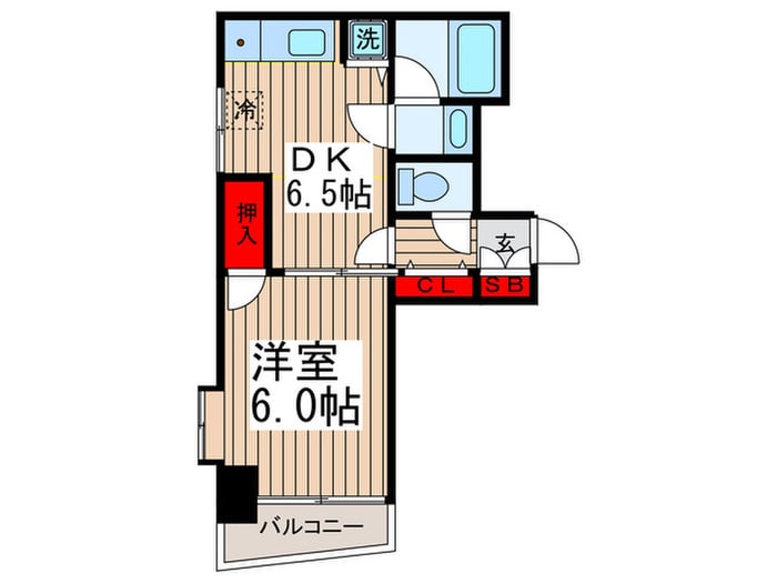 プラシス門前仲町（２０２）の物件間取画像