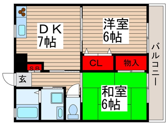 ラフィーヌ・青柳Ⅱの物件間取画像