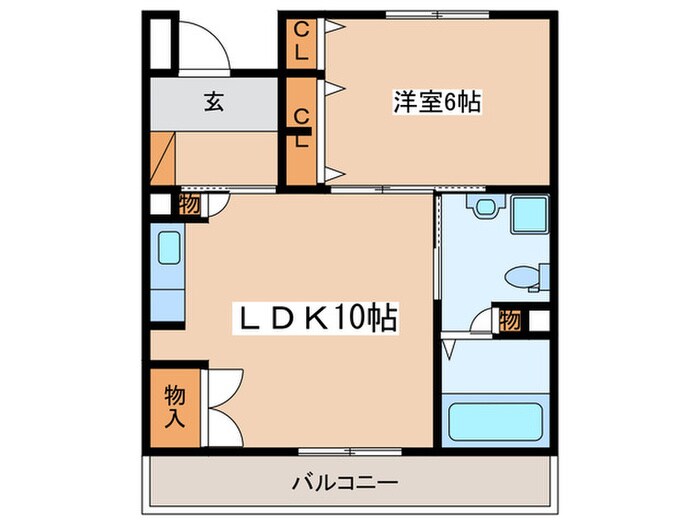 ヴィラ鴨宮の物件間取画像