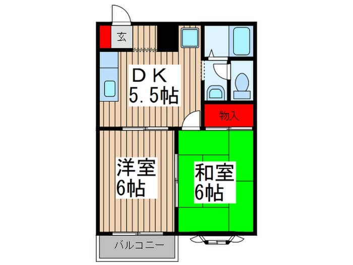 ガーデンハイム中村の物件間取画像