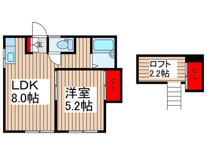 リブレス東浦和Ⅱの物件間取画像