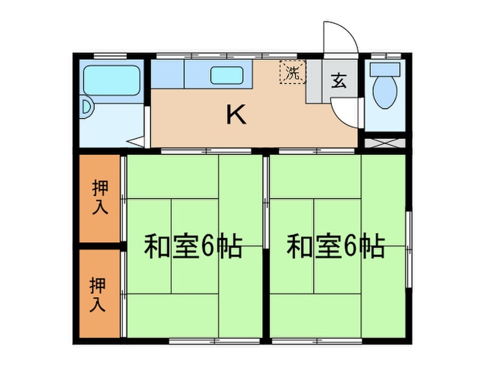 コーポ中田の物件間取画像