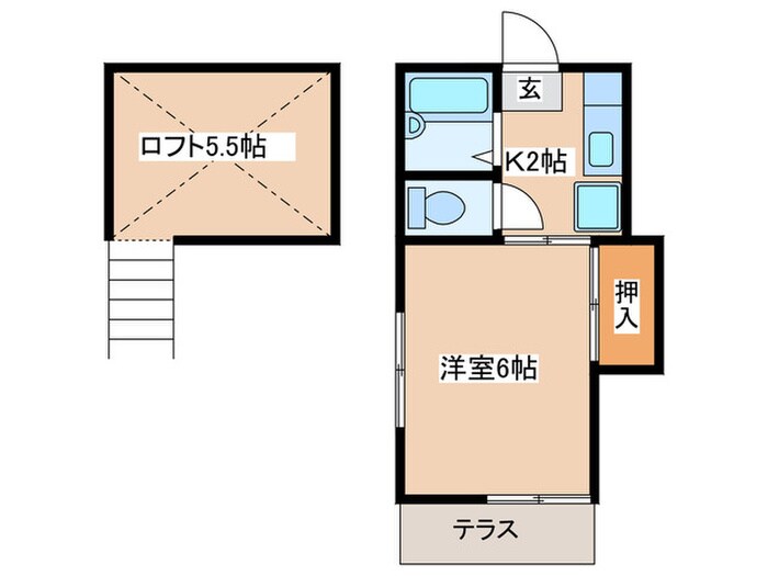 ビラ山富士の物件間取画像