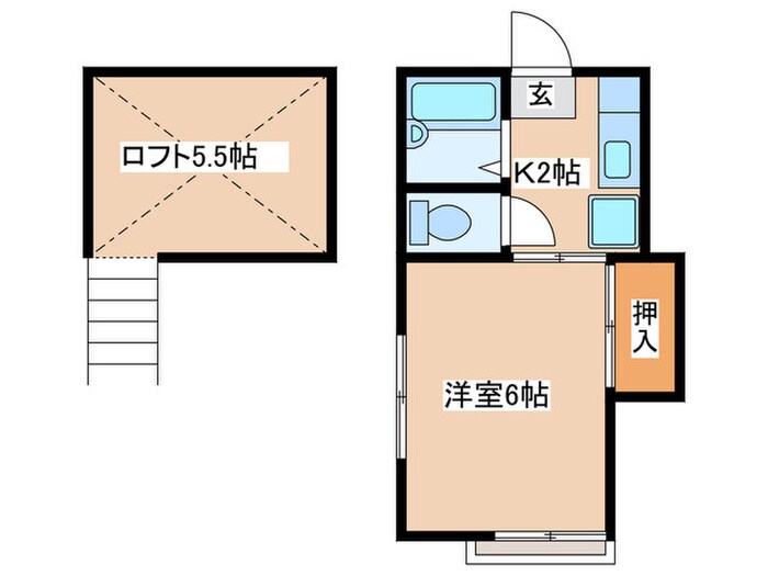 ビラ山富士の物件間取画像