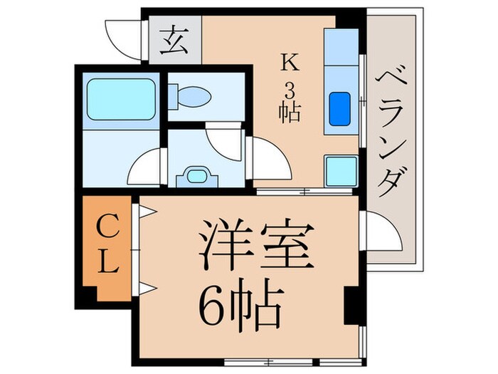 パティオ見次の物件間取画像