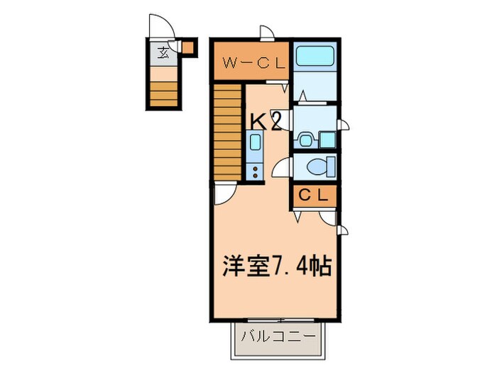 ネオコ－ト東府中の物件間取画像