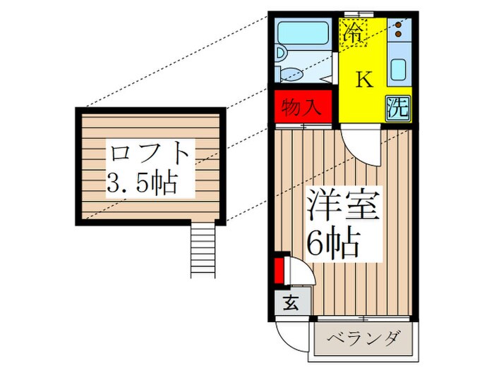 メゾンブラン天文台の物件間取画像