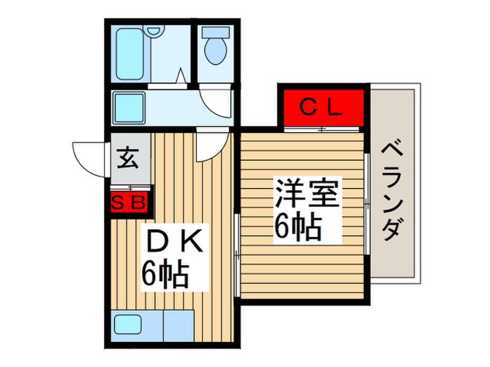 フロ－ラルハイムの物件間取画像