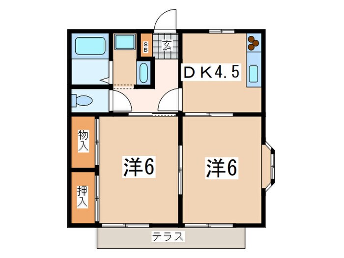 コンフレール湘南Ａの物件間取画像