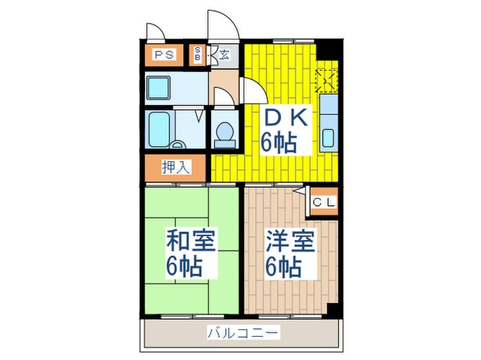 ハイライフ鈴啓の物件間取画像