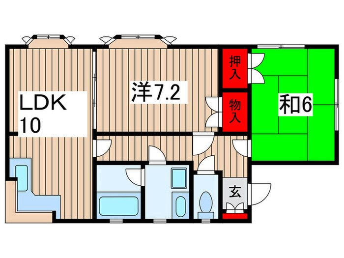 黒砂アパートの物件間取画像